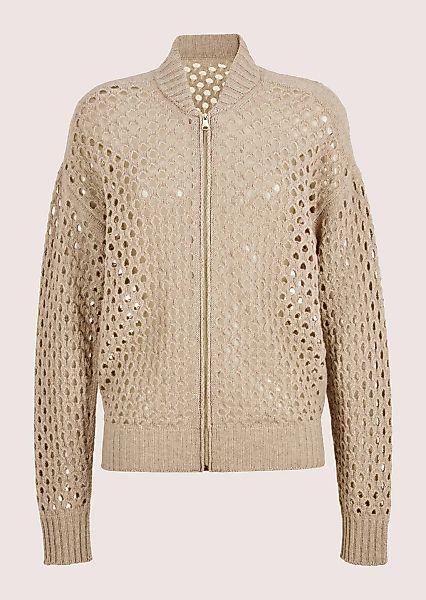 MADELEINE Strickjacke "Cardigan Moderne Strickjacke mit Lochmuster" Allover günstig online kaufen