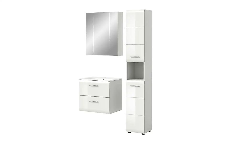 Badkombination   ¦ weiß ¦ Maße (cm): B: 105 H: 185 Schränke > Badschränke > günstig online kaufen