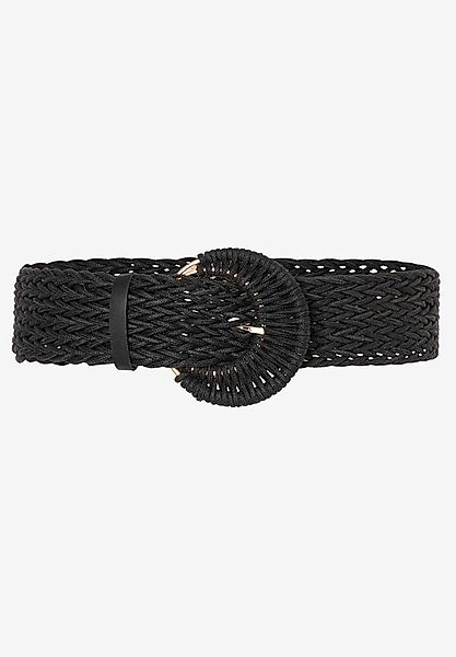 breiter Flechtgürtel, schwarz, Sommer-Kollektion günstig online kaufen