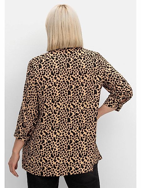 Sheego Druckbluse "Große Größen", mit Animalprint, in leichter A-Linie günstig online kaufen