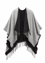 LASCANA Strickponcho Cape Poncho zum Wenden, günstig online kaufen