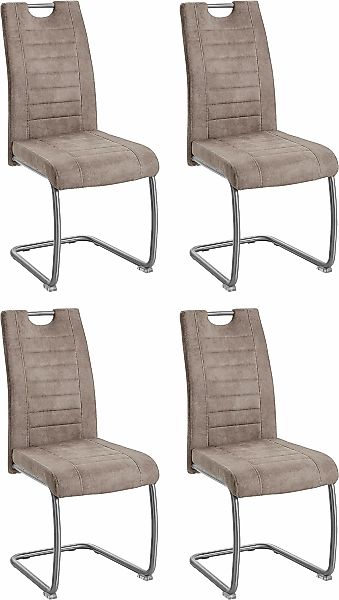 HELA Esszimmerstuhl "Ulla", (Set), 4 St., Microfaser, Schwingstuhl, 2 oder günstig online kaufen