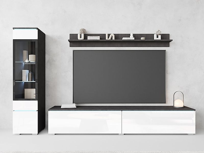 INOSIGN Wohnwand VERA I, Vitrinen Türanschlag links/rechts wechselbar, (Kom günstig online kaufen