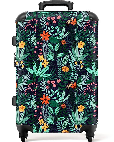 NoBoringSuitcases.com© Hartschalen-Trolley Pflanzen - Blumen - günstig online kaufen