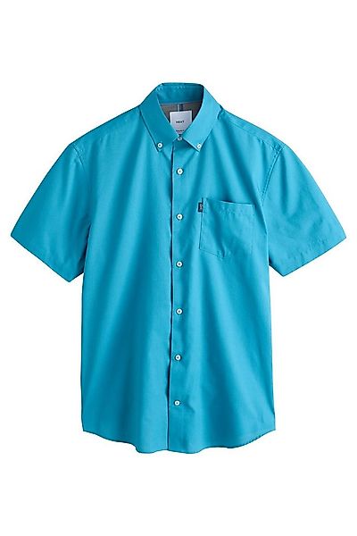 Next Kurzarmhemd Pflegeleichtes Regular Fit Kurzarm-Oxfordhemd (1-tlg) günstig online kaufen