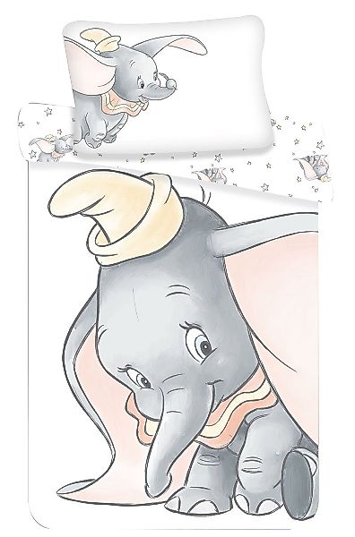 Disney Kinderbettwäsche Disney Kinderbettwäsche Dumbo Grey günstig online kaufen