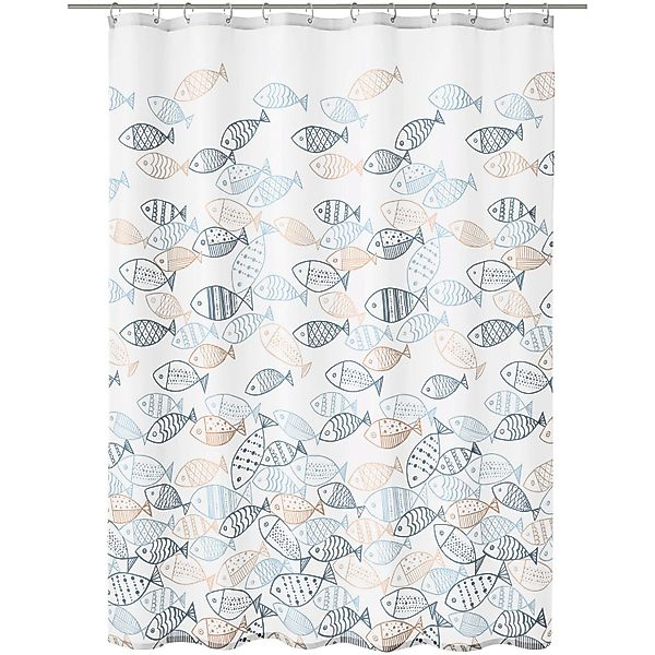 Kleine Wolke Duschvorhang Sardinas 180 cm x 200 cm Bunt günstig online kaufen