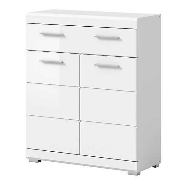 Inn.Furn Badezimmer Kommode in Weiß Hochglanz 74 x 88 cm Shawn günstig online kaufen