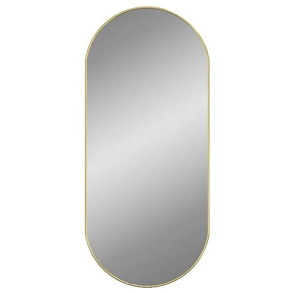 furnicato Wandspiegel Golden 100x45 cm Oval günstig online kaufen