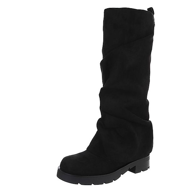 Ital-Design Schlupfstiefel mit Faltenoptik für Damen, Alltag & Freizeit Wes günstig online kaufen
