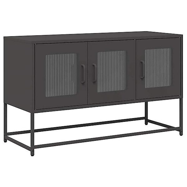 vidaXL TV-Schrank TV-Schrank Schwarz 100,5x39x60,5 cm Kaltgewalzter Stahl ( günstig online kaufen