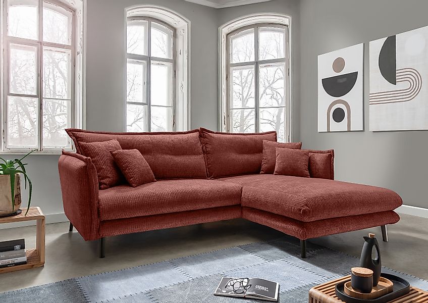 INOSIGN Ecksofa »Lazio modernes Design, bequem, schmale Armlehnen, OTTOs Ch günstig online kaufen