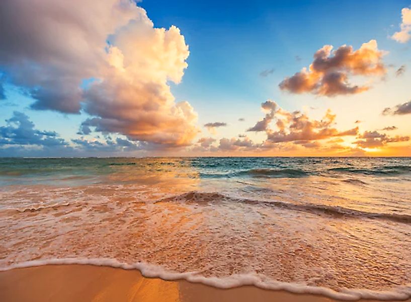 Papermoon Fototapete »Caribbean Beach« glatt günstig online kaufen