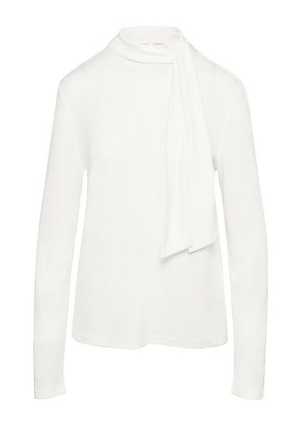 s.Oliver Langarmshirt mit dekorativer Schleife günstig online kaufen