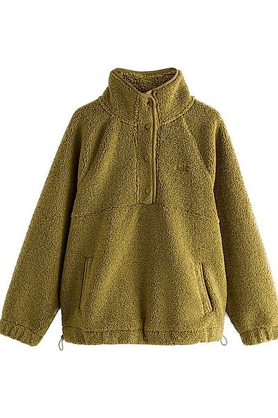 self Fleecejacke Self. Borg-Pullover mit Druckknopfausschnitt (1-St) günstig online kaufen