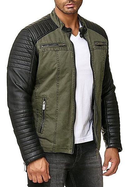 RedBridge Lederimitatjacke Red Bridge Herren Cotton Bikerjacke Kunst- Leder günstig online kaufen