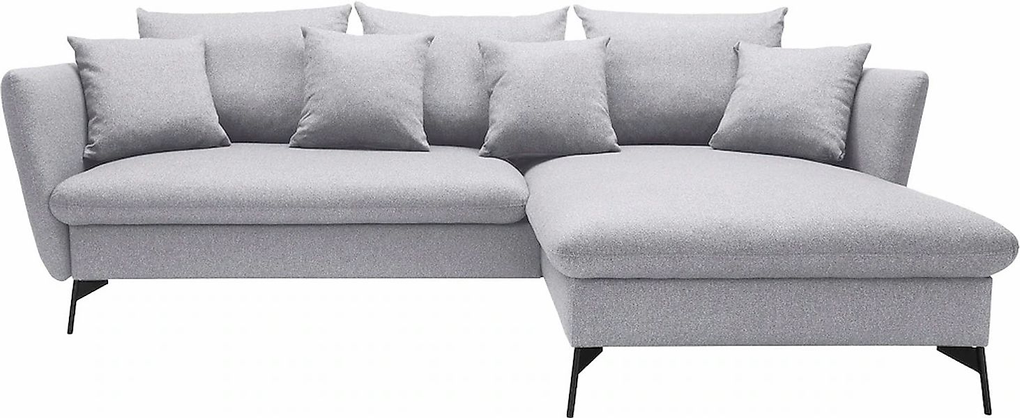 OTTO home Ecksofa "LIVORNO,258 cm, L-Form," Schlaffunktion u. Bettkasten (1 günstig online kaufen