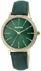Raptor Quarzuhr Brilliance mit Echtlederband, 3 günstig online kaufen