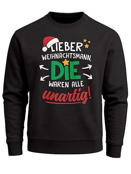 MoonWorks Sweatshirt Sweatshirt Herren Spruch Lieber Weihnachtsmann die war günstig online kaufen