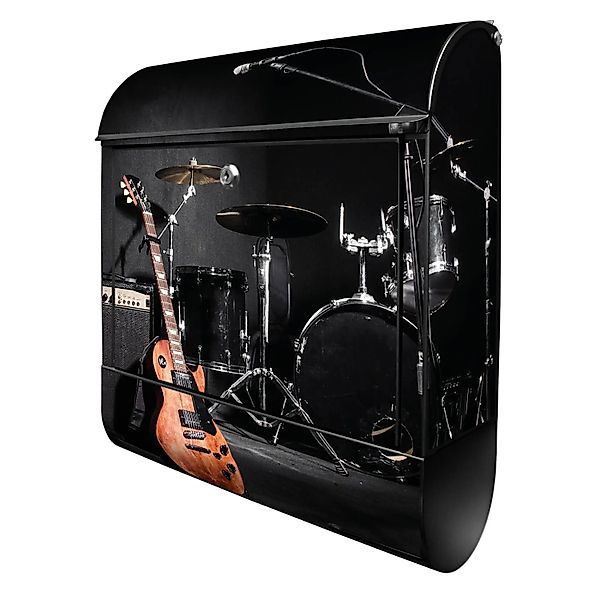 Banjado Design Briefkasten Schwarz Pulverbeschichtet 39x47x14cm 2 Schlüssel günstig online kaufen