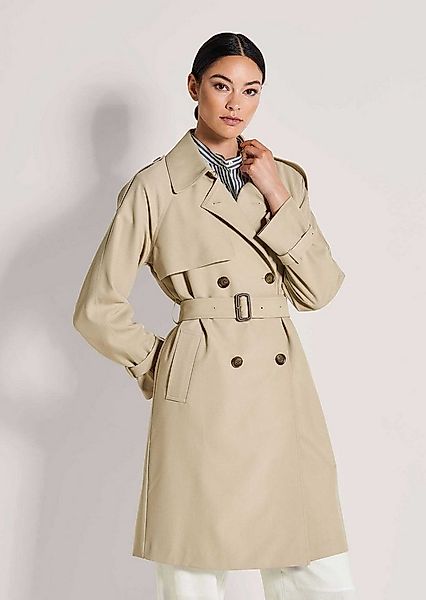MADELEINE Trenchcoat Eleganter gefütterter Zweireiher Trenchcoat in Longfor günstig online kaufen