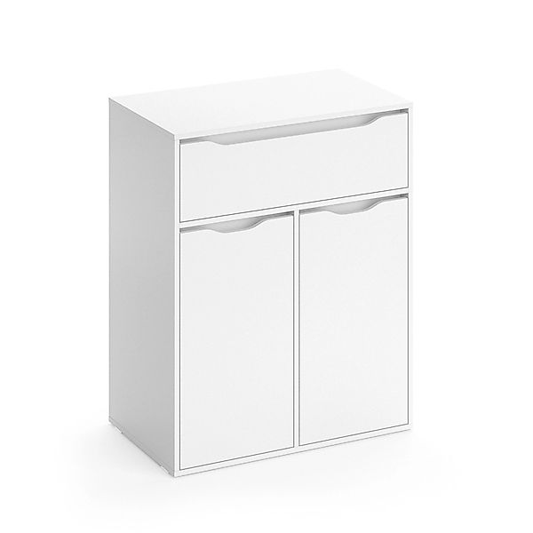 Vicco Badschrank Ruben Weiß 80 x 102 cm günstig online kaufen