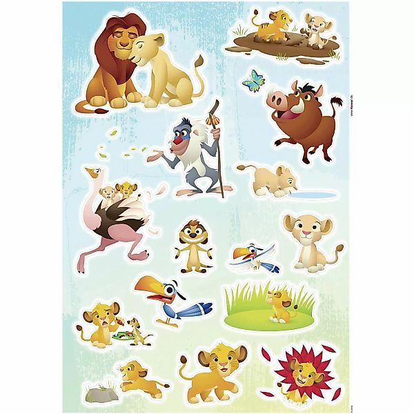 Komar Deko-Sticker Lion King Wildlife 50 x 70 cm gerollt günstig online kaufen