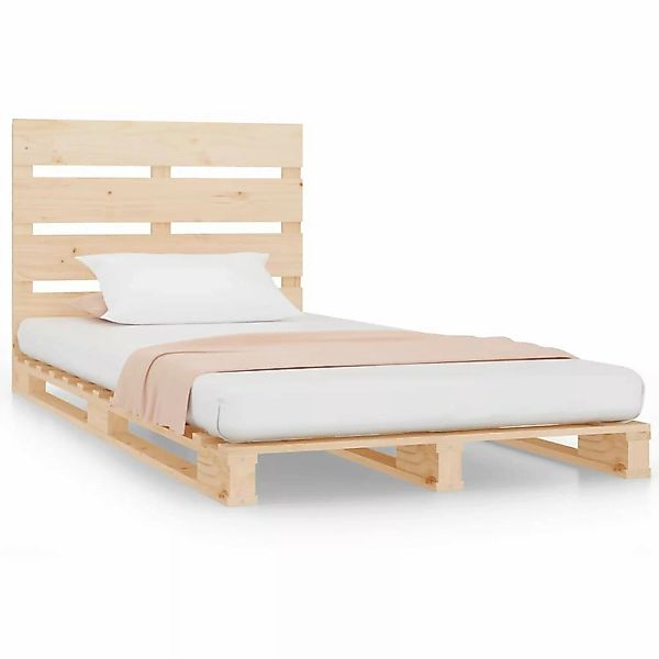 vidaXL Bett, Massivholzbett ohne Matratze 100x200 cm Kiefernholz günstig online kaufen