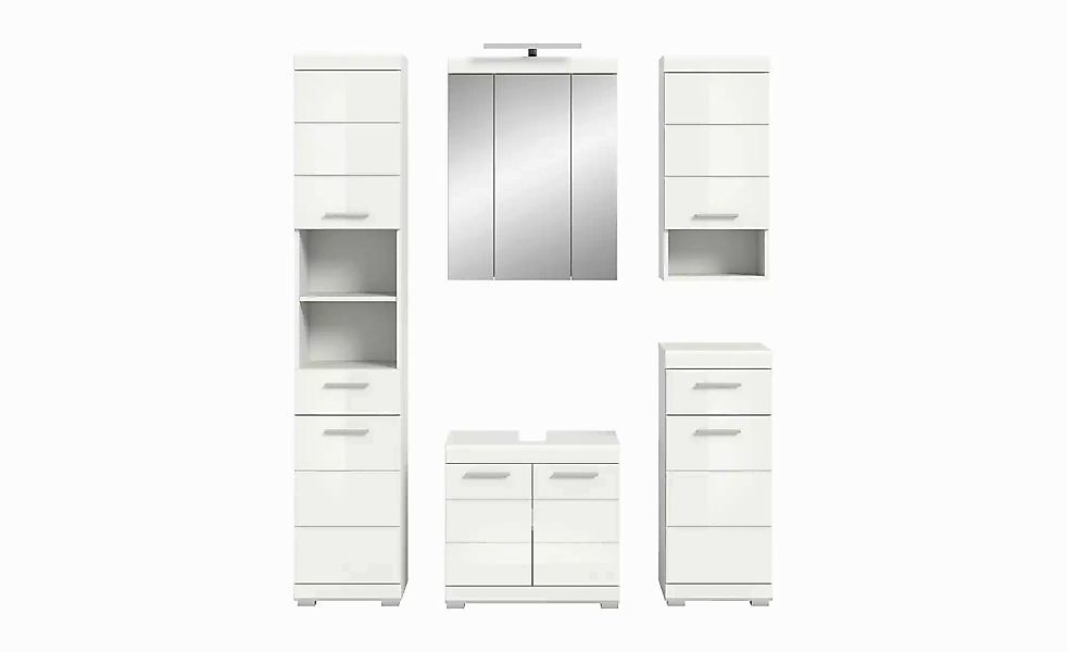 Badmöbel-Set SCHLOONSEE  5 teilig  inklusive LED Beleuchtung  bestehend aus günstig online kaufen