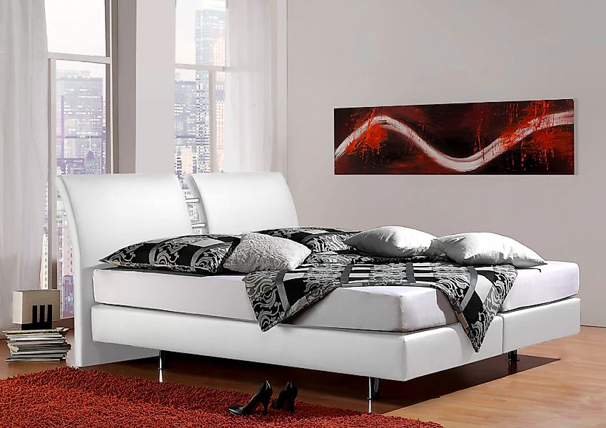 INOSIGN Boxspringbett "Polo", in 3 Matratzenarten, 3 Breiten und 4 Farben günstig online kaufen