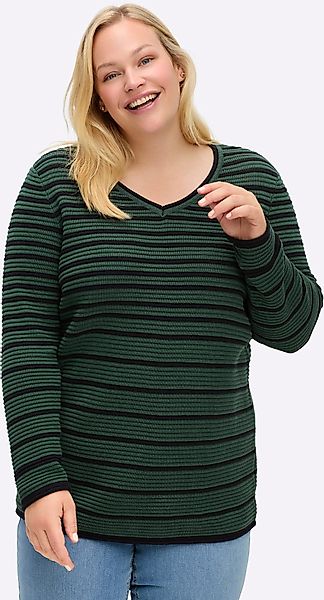 Sheego V-Ausschnitt-Pullover "V-Pullover" günstig online kaufen