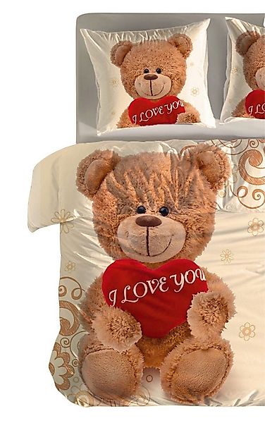 Leonado Vicenti Bettwäsche Winter Fleece 135x200, Fleece, 4 teilig, Teddy B günstig online kaufen