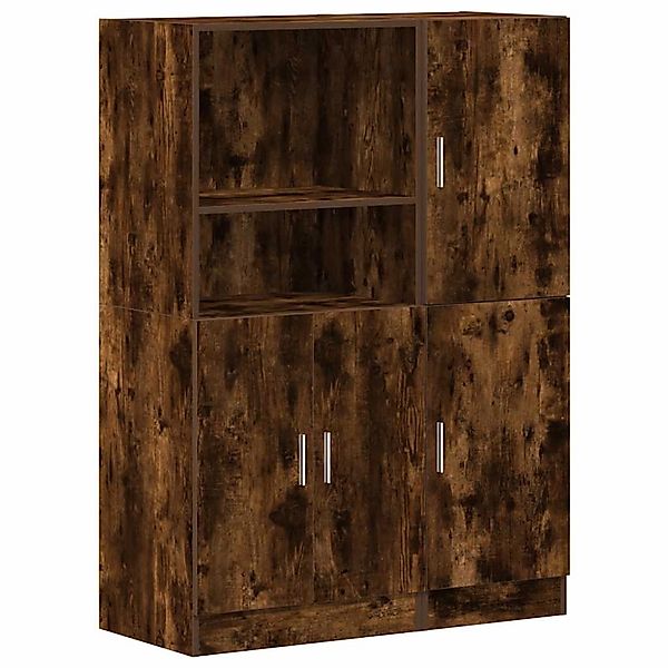 vidaXL 2-Tlg Küchenschrank-Set Räuchereiche Holzwerkstoff 3324146 günstig online kaufen