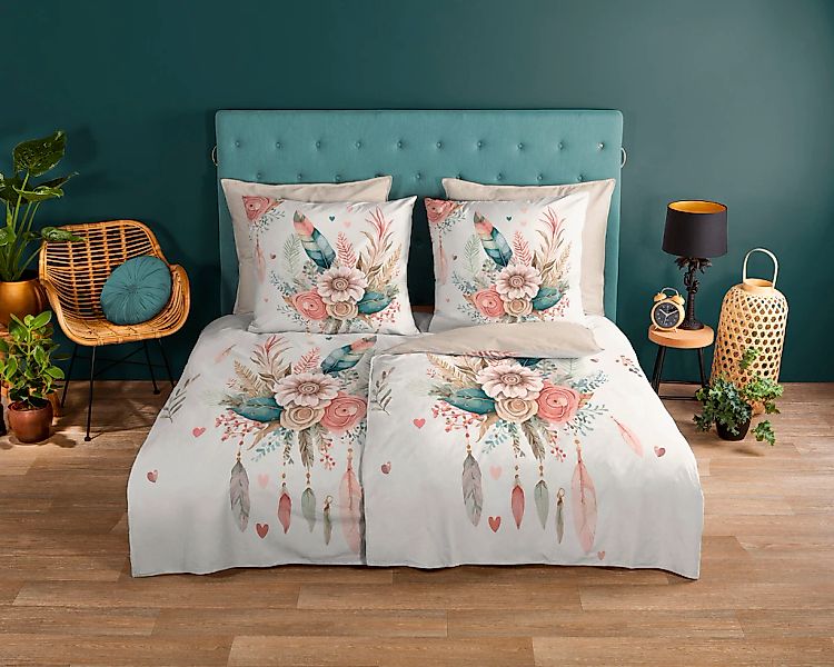 good morning Wendebettwäsche "Videl" 3 Stk. Baumwolle, 135x200, Reißverschl günstig online kaufen