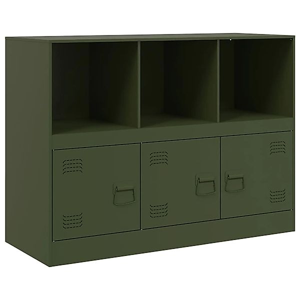 vidaXL Sideboard Olivgrün 99x39x73 cm Stahl 841791 günstig online kaufen