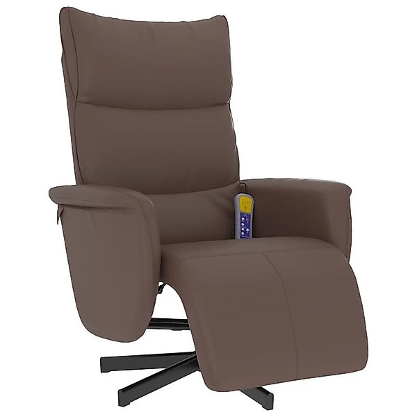 vidaXL Sessel Massagesessel mit Fußteil Braun günstig online kaufen