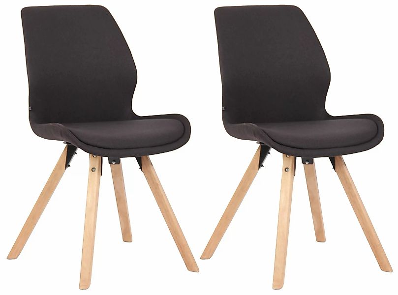 2er Set Stuhl Luna Stoff Schwarz günstig online kaufen