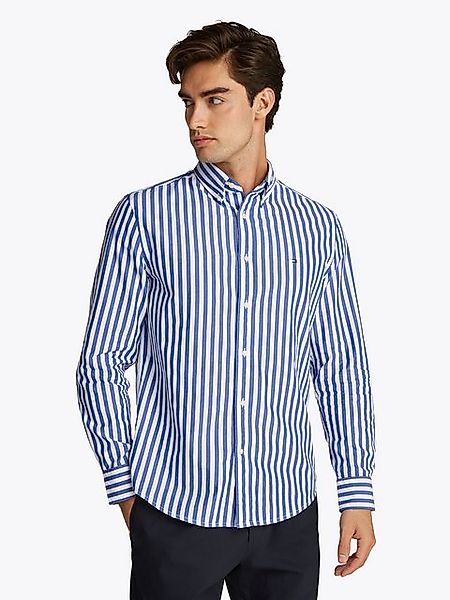 Tommy Hilfiger Langarmhemd FLEX POPLIN BOLD STRIPE RF SHIRT Mit Rundhalsaus günstig online kaufen