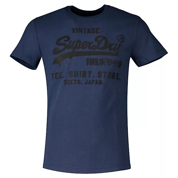 Superdry Vintage Logo Bonded Kurzarm T-shirt S Lauren Navy günstig online kaufen
