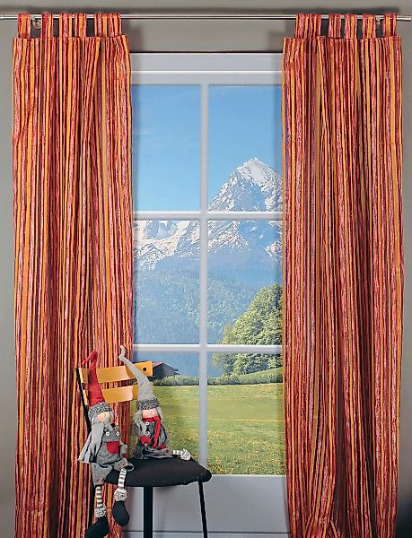 HOSSNER - ART OF HOME DECO Gardine "Wallersee" Schlaufen 1 Stk. tlg. Schlau günstig online kaufen