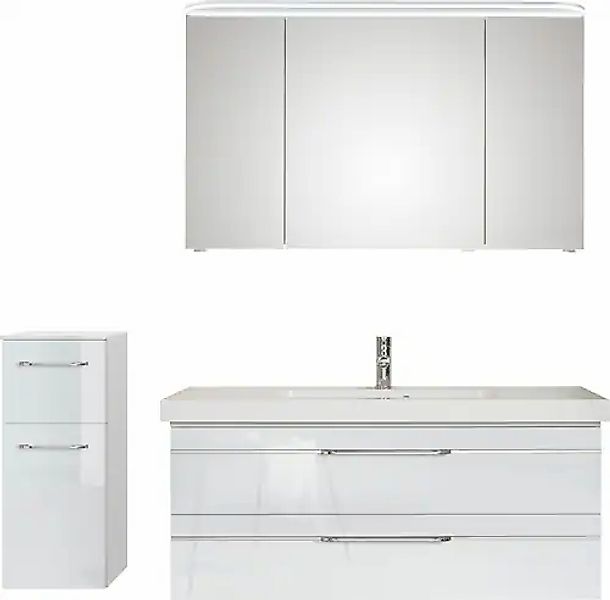 Saphir Badmöbel-Set »Balto Sprint 3-teilig, Mineralmarmor-Waschtisch mit LE günstig online kaufen