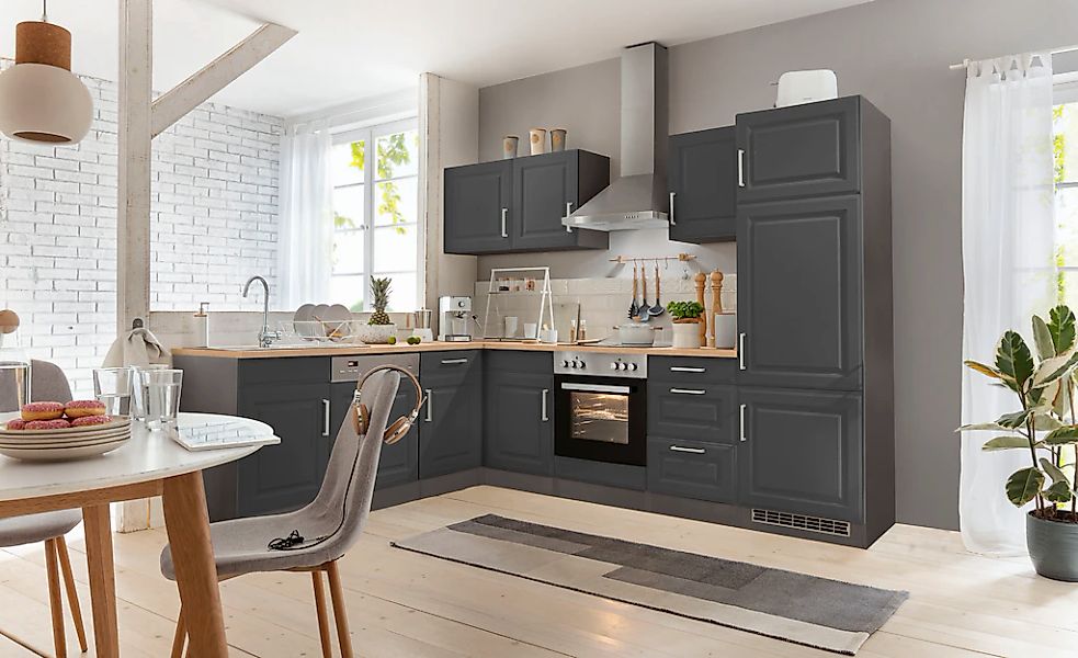 KOCHSTATION "KS-Stockholm" Stellbreite 220/280 cm, mit hochwertigen MDF Fro günstig online kaufen