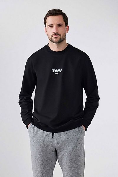 D'S DAMAT Sweatponcho Bedrucktes Twn-Sweatshirt mit entspannter Passform günstig online kaufen