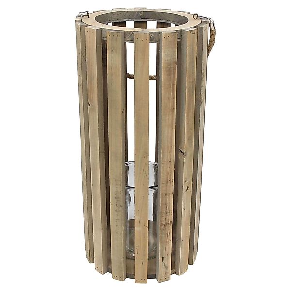 Dekoleidenschaft Kerzenlaterne "Recycelt" Laterne aus Holz günstig online kaufen