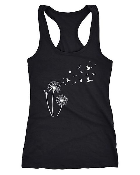 Neverless Tanktop Damen Tank-Top Pusteblume Vögel Dandelion Birds Racerback günstig online kaufen