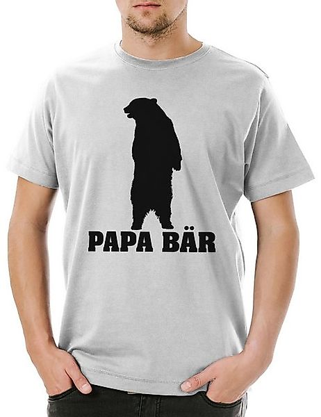 Urban Backwoods Print-Shirt Papa Bär Herren T-Shirt Papi Vater Vatertag Män günstig online kaufen