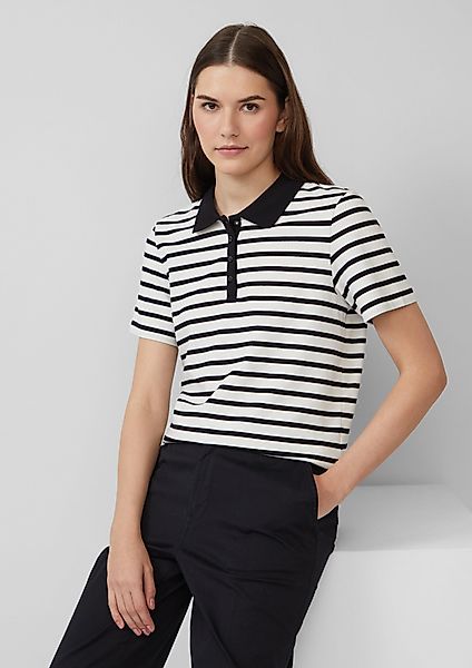 s.Oliver Poloshirt Verkürztes Poloshirt aus Baumwollpiqué günstig online kaufen
