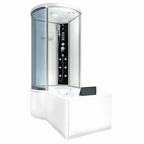 AcquaVapore Kombination Whirlpool Dusche K55-R01-WP Duschkabine Wanne 100x1 günstig online kaufen