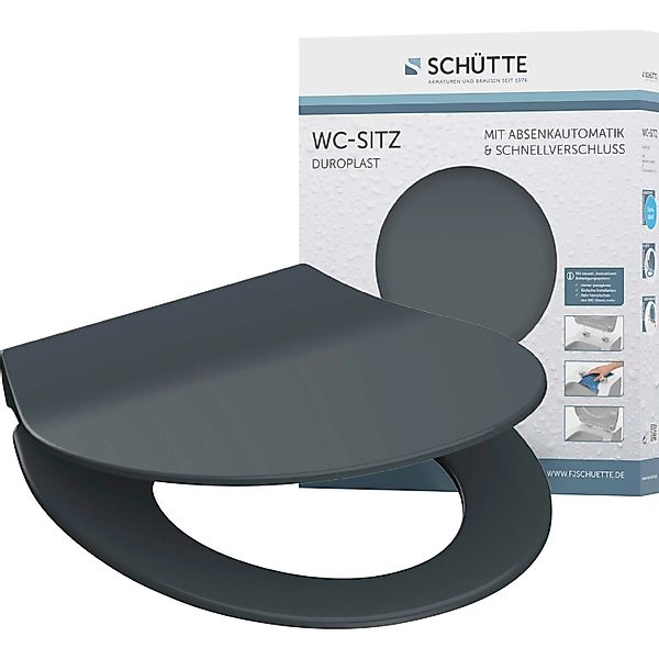 Schütte WC-Sitz SLIM, Duroplast, Absenkautomatik, Schnellverschluss, günstig online kaufen