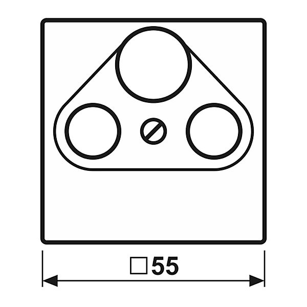 Jung Abdeckung aws für SAT-TV-Dose A 561 PLSAT WW - A561PLSATWW günstig online kaufen